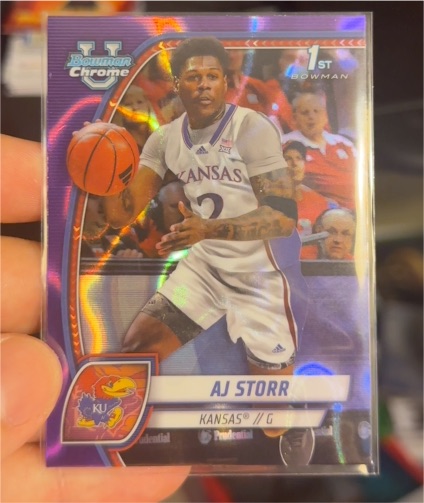 2024-25 Bowman Chrome University Basketball #4 AJ Storr — front