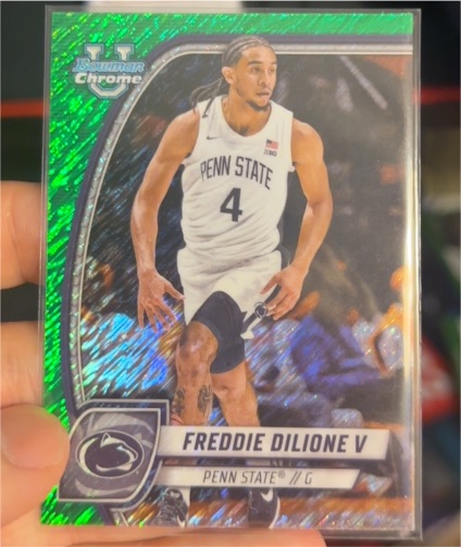 2024-25 Bowman University Chrome #96 Freddie Dilione V — front