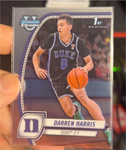 2024-25 Bowman University Chrome #18 Darren Harris — front