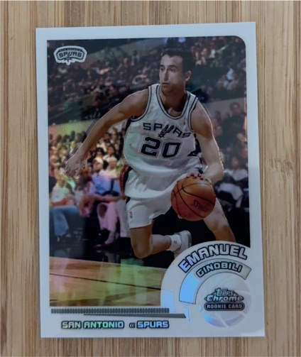 2002-03 Topps Chrome #124 Emanuel Ginobili — front