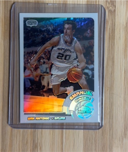2002-03 Topps Chrome #124 Emanuel Ginobili — front