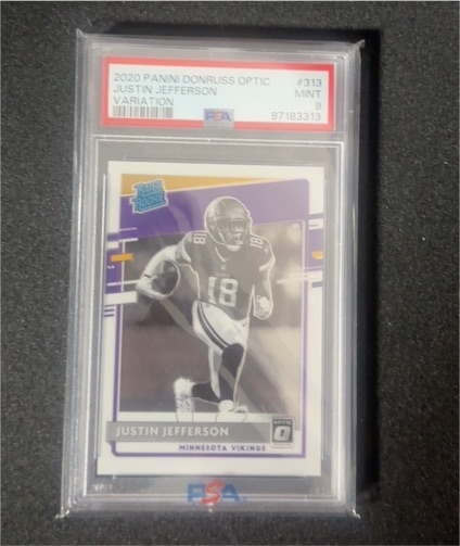 2020 Panini Donruss Optic #313 Justin Jefferson — front