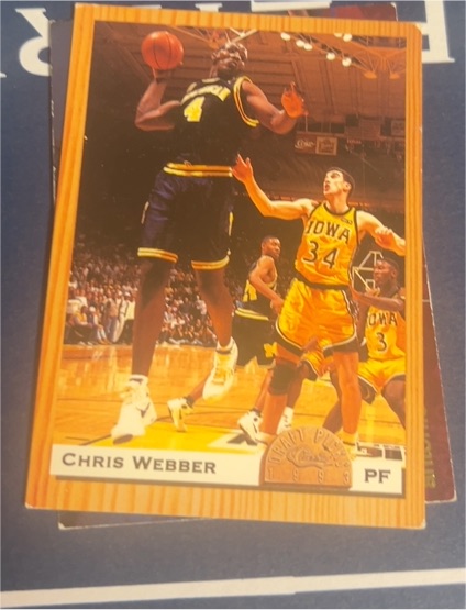 1993 Classic National Sports Collectors Convention Chris Webber Rookie Promo #PR2 — front