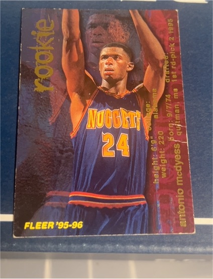 1995-96 Fleer #298 Antonio McDyess — front