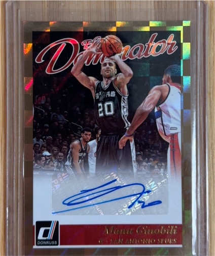 2010 Donruss Dominator Manu Ginobili — front