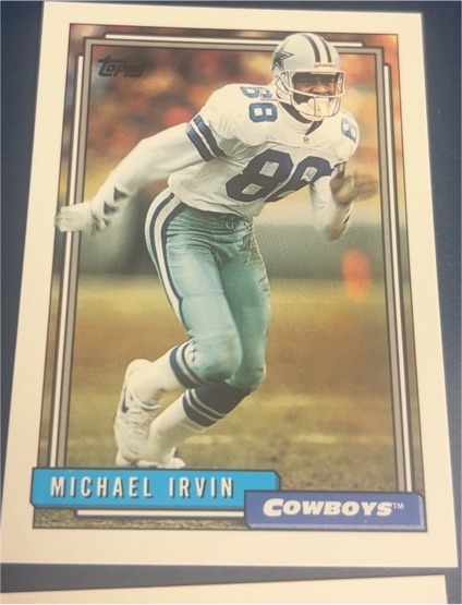 1992 Topps #340 Michael Irvin — front