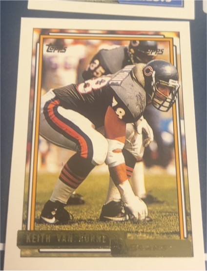 1992 Topps Football #580a Keith Van Horne — front