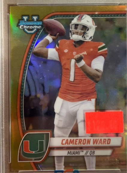 2024 Bowman University Chrome #38 Cameron Ward — front
