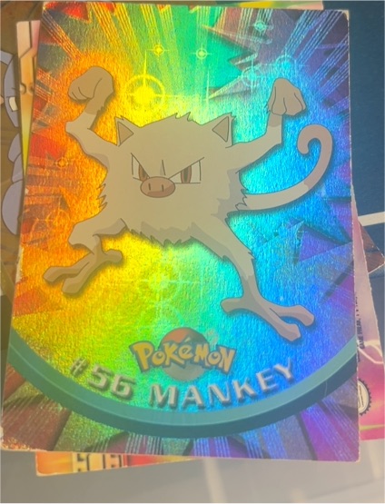 1999 Topps Pokemon #56 Mankey — front