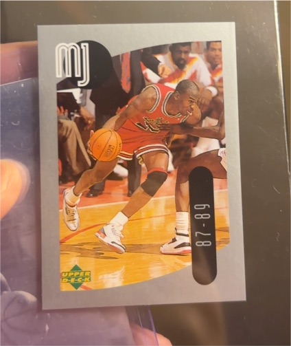 1998 Upper Deck MJ Sticker #24 Michael Jordan — front