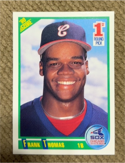 1990 Score #663 Frank Thomas — front