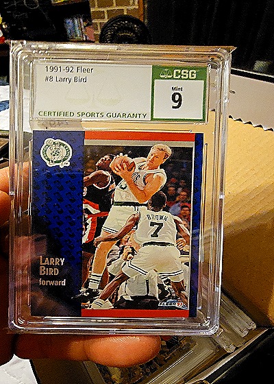 1991-92 Fleer #8 Larry Bird — front