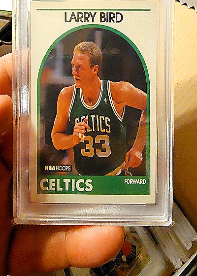 1989-90 NBA Hoops #150 Larry Bird Boston Celtics — front