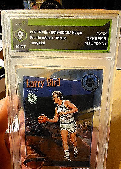 2019-20 Panini NBA Hoops Premium Stock Tribute #289 Larry Bird — front