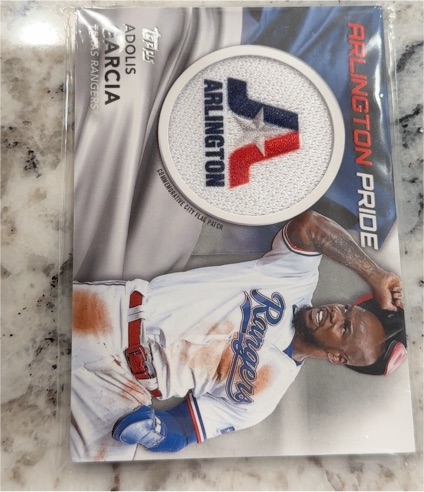 2022 Topps City Flag Patch #CFP-AG Adolis Garcia — front
