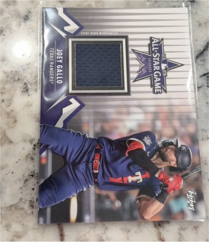 2021 Topps Update All-Star Stitches #ASSC-JG Joey Gallo — front