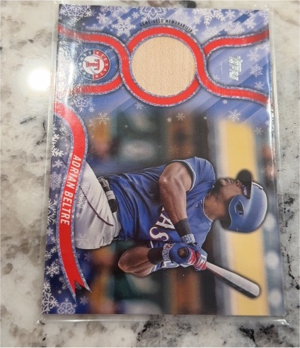 2018 Topps Walmart Holiday Snowflake Relics #R-AB Adrian Beltre — front