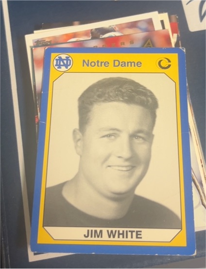 1990 Collegiate Collection #86 Jim White — front