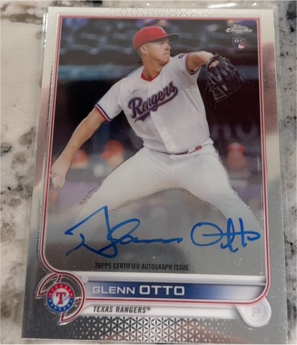 2022 Topps Chrome #RA-GO Glenn Otto Rookie Autograph — front