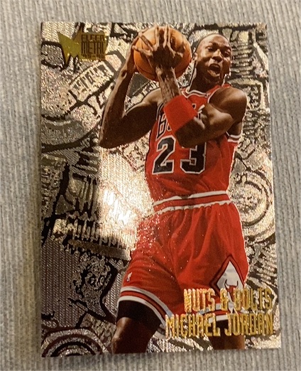1995-96 Fleer Metal #212 Michael Jordan Nuts & Bolts — front
