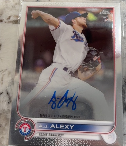 2022 Topps Chrome #RA-AJA A.J. Alexy — front