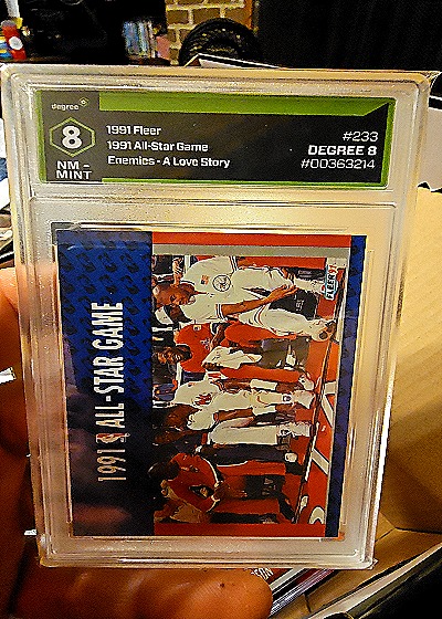 1991 Fleer #233 Michael Jordan 1991 All-Star Game Enemies - A Love Story — front