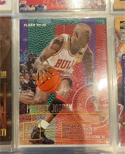 1995-96 Fleer #22 Michael Jordan — front