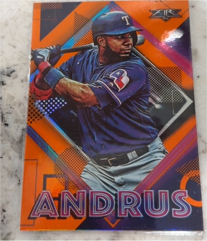 2020 Topps Fire #103 Elvis Andrus — front