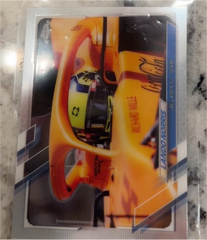 2021 Topps Chrome Formula 1 #22 Lando Norris — front