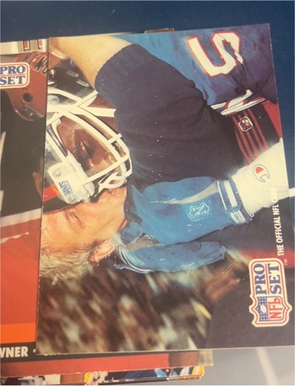 1991 Pro Set #718 Lawrence Taylor / Bill Parcells New York Giants — front