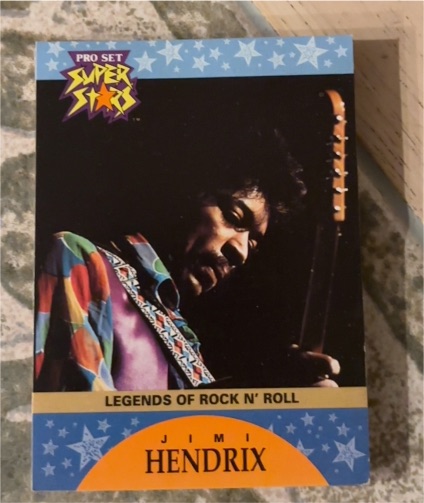 1991 Pro Set Super Stars #4 Jimi Hendrix — front