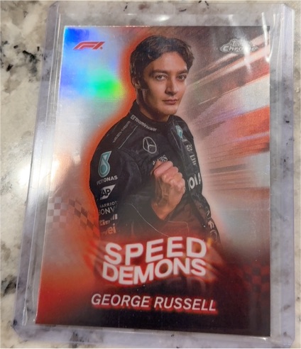 2024 Topps Chrome Formula 1 #SD-5 George Russell Speed Demons — front