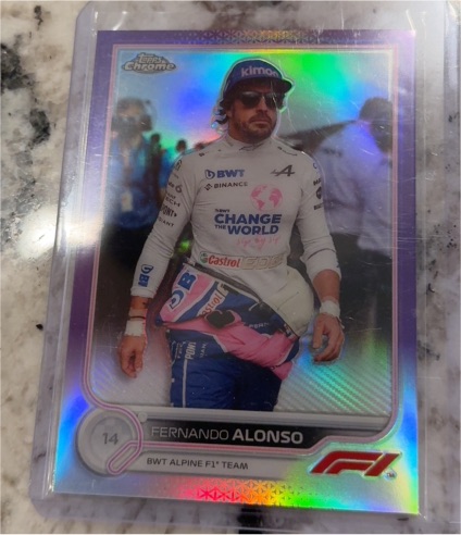 2022 Topps Chrome Formula 1 #16 Fernando Alonso — front