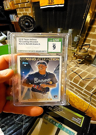 2018 Topps Archives 1993 Coming Attraction #CA12 Ronald Acuna Jr. — front