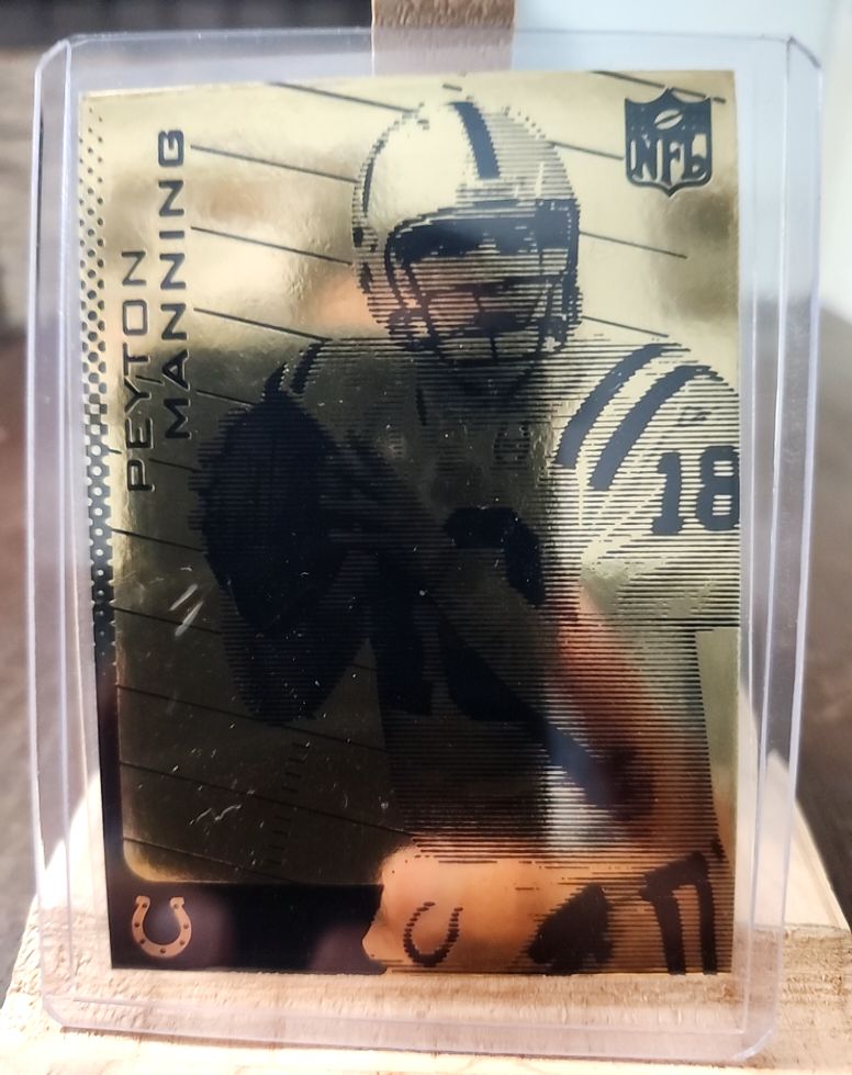 2003 Merrick Mint Laser Line Gold #NNO Peyton Manning — front