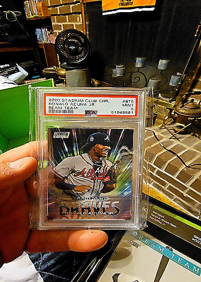 2020 Stadium Club Chrome #BT5 Ronald Acuna Jr. Beam Team — front