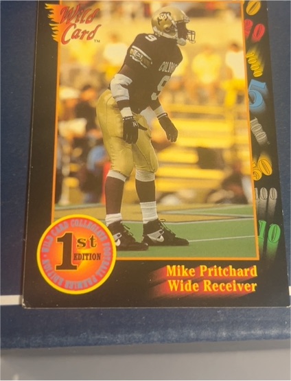 1991 Wild Card Draft #62 Mike Pritchard — front