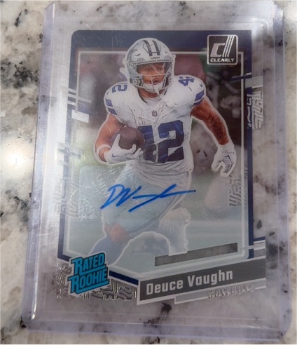 2023 Panini Clearly Donruss #58 Deuce Vaughn — front