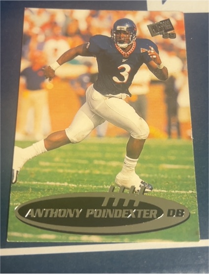 1999 Press Pass #32 Anthony Poindexter — front