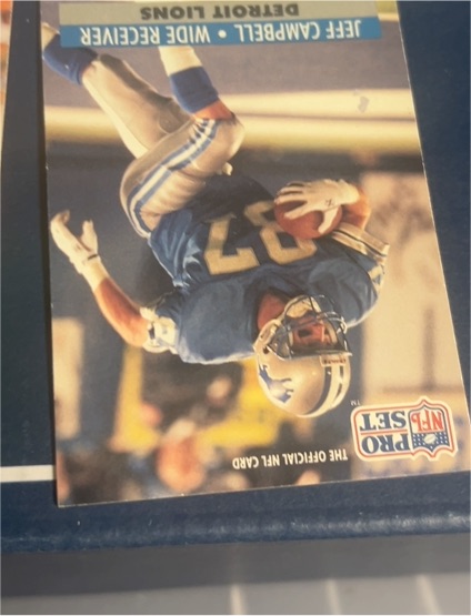 1990 Pro Set #Wide Receiver Jeff Campbell — front