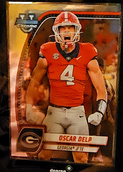 2024 Bowman University Chrome #192 Oscar Delp — front