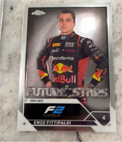 2023 Topps Chrome F1 Formula 1 F2 Base Future Stars Enzo Fittipaldi #4 — front