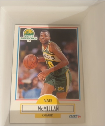 1990-91 Fleer #181 Nate McMillan Seattle SuperSonics — front