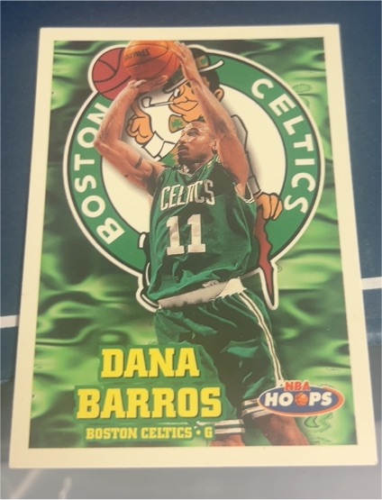 1997-98 Hoops #209 Dana Barros — front