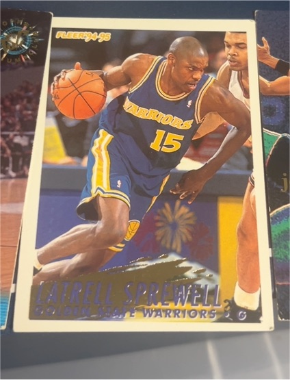 1994-95 Fleer #77 Latrell Sprewell — front