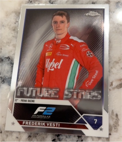 2023 Topps Chrome Formula 1 #70 Frederik Vesti Prema Racing — front