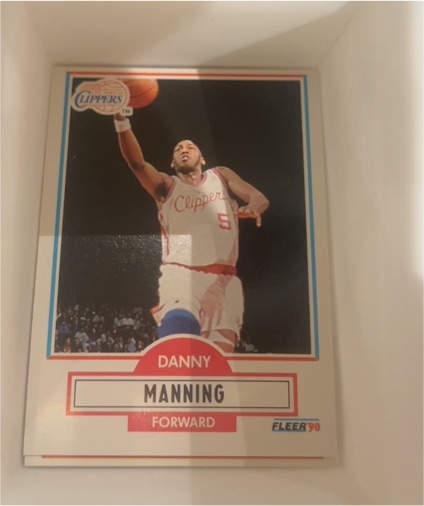 1990 Fleer #87 Danny Manning — front