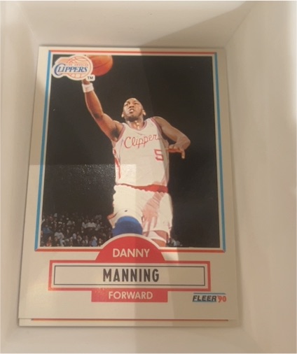 1990 Fleer #87 Danny Manning — front