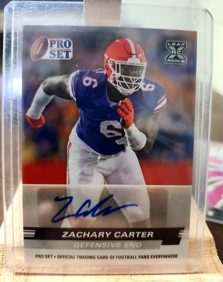 2022 Leaf Pro Set #PSA-ZC1 Zachary Carter — front