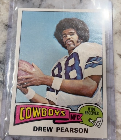 1975 Topps #65 Drew Pearson — front